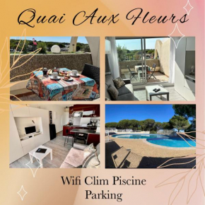 Superbe studio, terrasse, piscine, parking